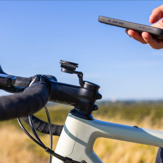 Bike Stem Cap Phone Mount Adjustable Universal MAG Smartphone Compatible Secure Cycling Handlebar Mount