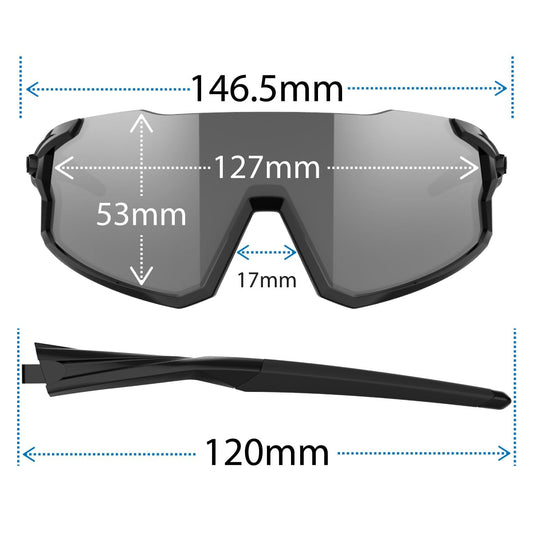 Cycling Sport Sunglasses UV Protection Lightweight Wraparound Lens Road MTB Gravel Performance Glasses Durable Frame Outdoor Multi Sport Use