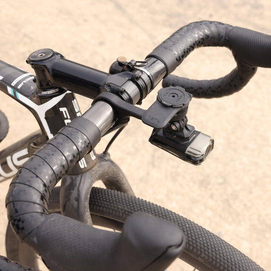 Quad Lock Out Front Handlebar Bike Phone Mount Pro (V2) with Universal MAG Adapter