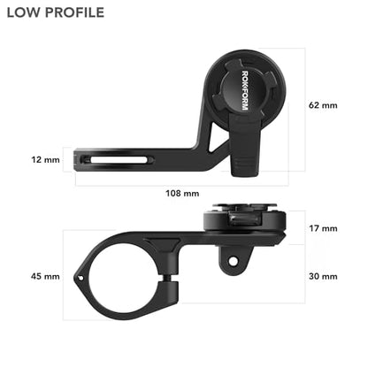 Bike Phone Mount Handlebar Twist Lock Universal Phone Compatible Adjustable Bar Mount Secure Cycling Holder Compact Design