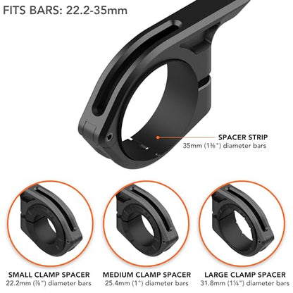 Bike Phone Mount Handlebar Twist Lock Universal Phone Compatible Adjustable Bar Mount Secure Cycling Holder Compact Design
