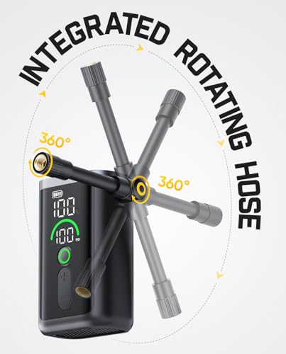 Fanttik X11 Ace Mini Bike Pump, 21s Fast Inflate Bicycle Pump with Gauge, 150PSI Electric Air Pump Portable with Presta/Schrader Valve for Motorcycle/Road/E-Bike/MTB, iF Design Award 2026