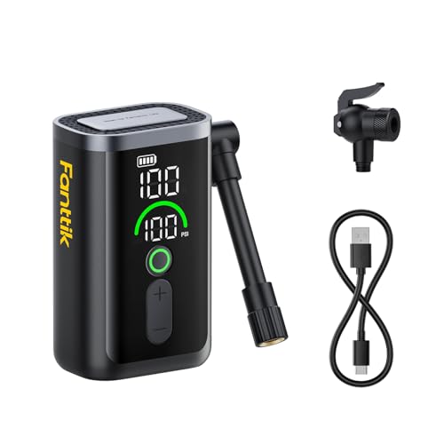Fanttik X11 Ace Mini Bike Pump, 21s Fast Inflate Bicycle Pump with Gauge, 150PSI Electric Air Pump Portable with Presta/Schrader Valve for Motorcycle/Road/E-Bike/MTB, iF Design Award 2026