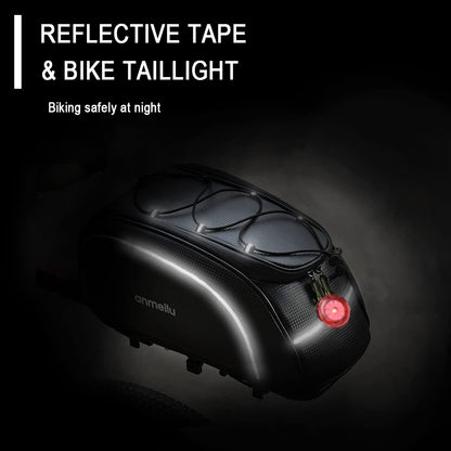 Waterproof Bike Rear Rack Bag Bicycle Trunk Pannier Storage Cargo Seat Luggage Commuter Cycling Bag Compact Multi Use