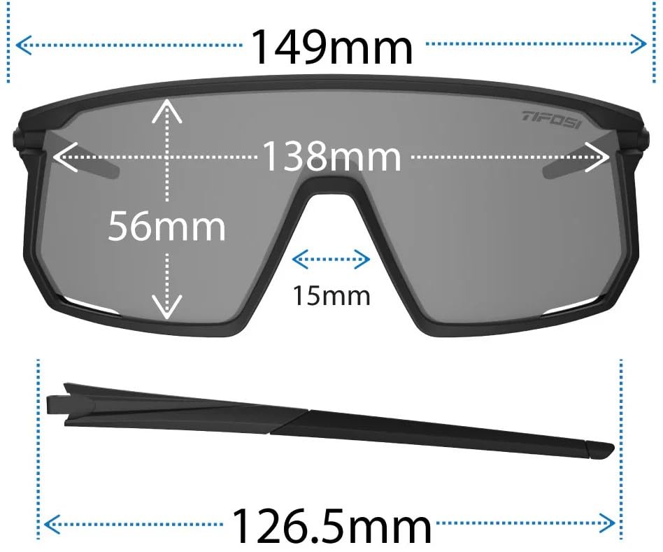 Tifosi Optics Moab Sunglasses (Matte White (Clarion Blue/AC Red/Clear))