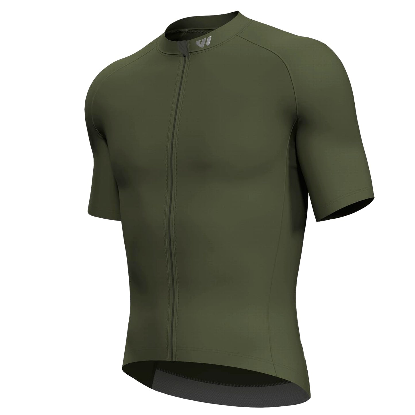 Men’s Cycling Jersey Short Sleeve Full Zipper Breathable Quick Dry Rear Pockets Road Bike Performance Shirt