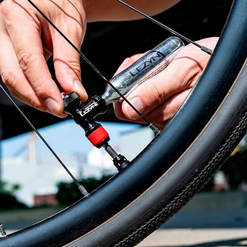 CO2 Bike Tire Inflator Lightweight CNC Aluminum Valve Compatible Compact Tire Pump Increased Airflow Portable Bicycle Tool