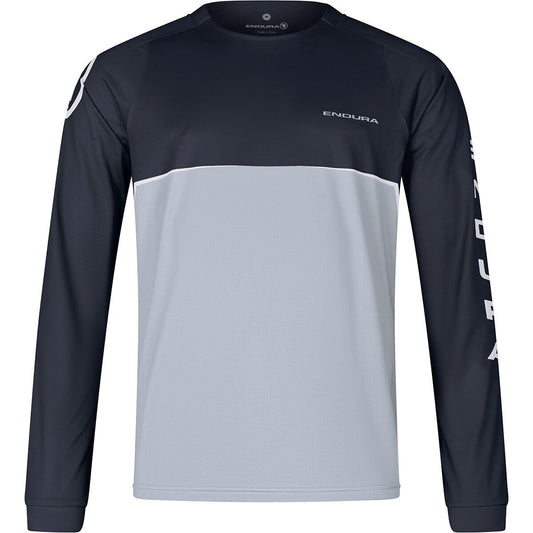 Endura Mens SingleTrack Mountain Cycling Jersey Core LS Tee Black, Large