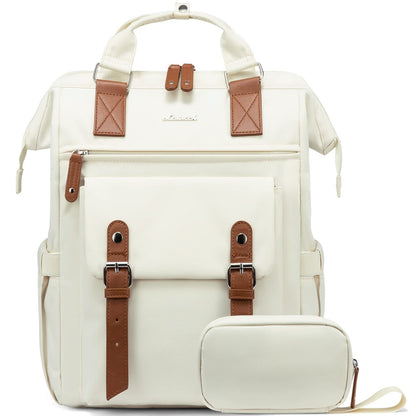 Laptop Backpack for Women Work Travel Commuter College School Bag Lightweight Multi Pocket Casual Daypack Fits Daily Essentials