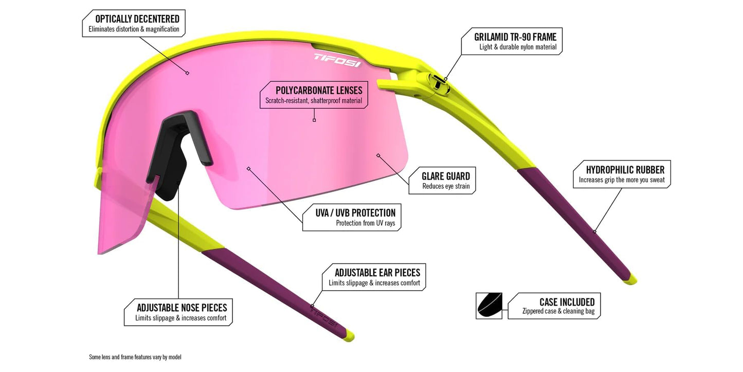 Tifosi Moab Lite Half Frame Cycling Sunglasses - Running, Pickleball