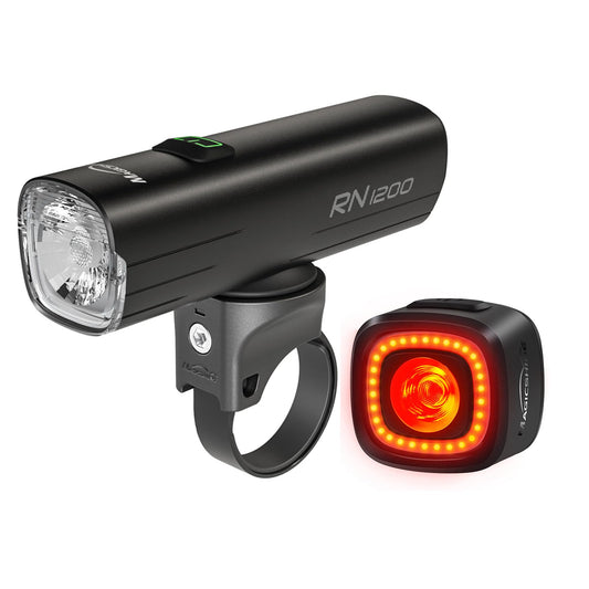 USB Rechargeable Bike Headlight and Taillight Set 1200LM 150LM Night Riding Waterproof Compact