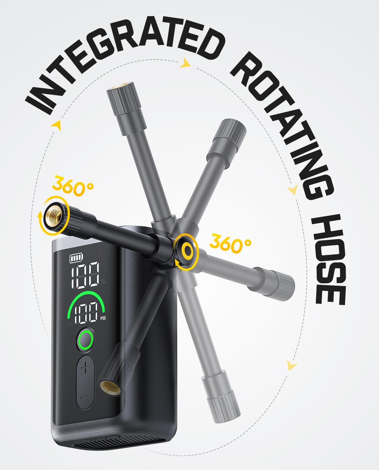 Fanttik X11 Ace Mini Bike Pump, 21s Fast Inflate Bicycle Pump with Gauge, 150PSI Electric Air Pump Portable with Presta/Schrader Valve for Motorcycle/Road/E-Bike/MTB, iF Design Award 2026