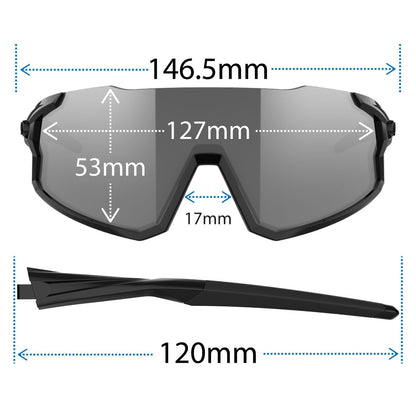 Cycling Sport Sunglasses UV Protection Lightweight Wraparound Lens Road MTB Gravel Performance Glasses Durable Frame Outdoor Multi Sport Use