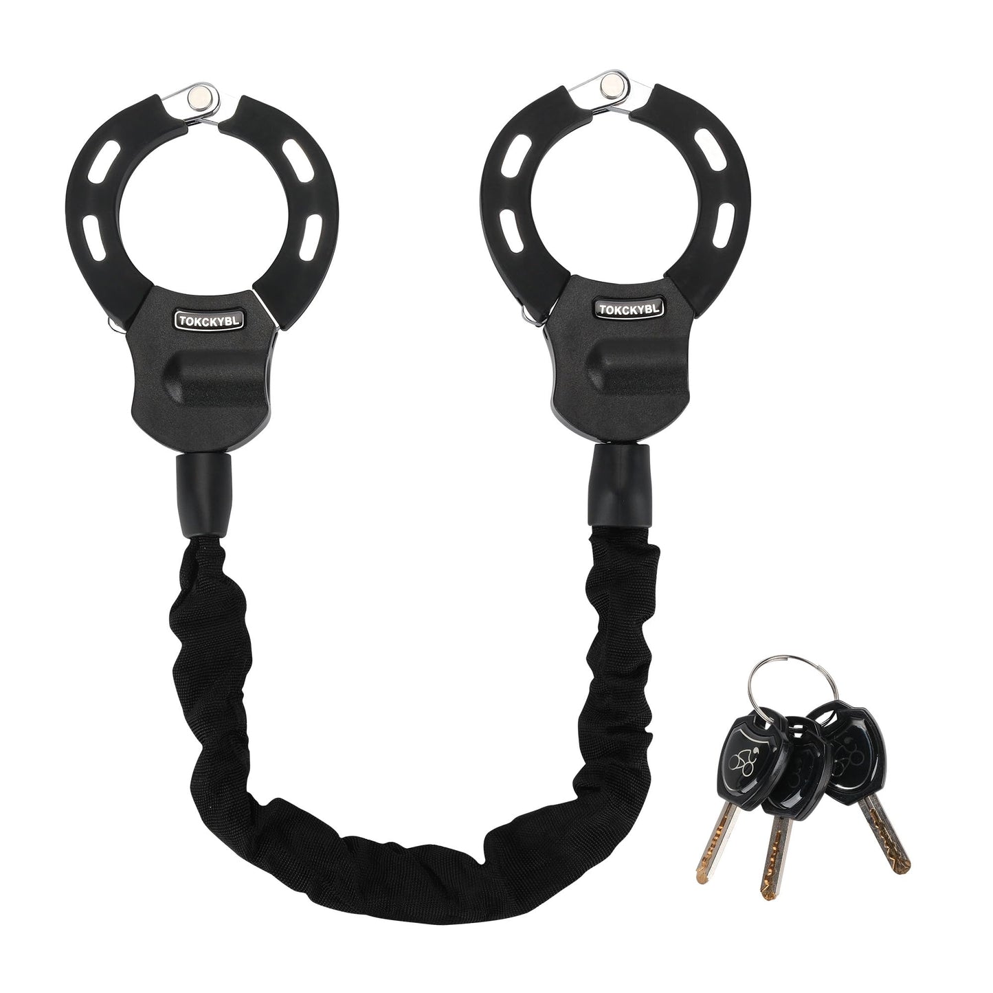 Heavy Duty Anti Theft Chain Lock 8mm Weatherproof Security Lock with Keys Scooter Bike Motorcycle Portable Security Lock