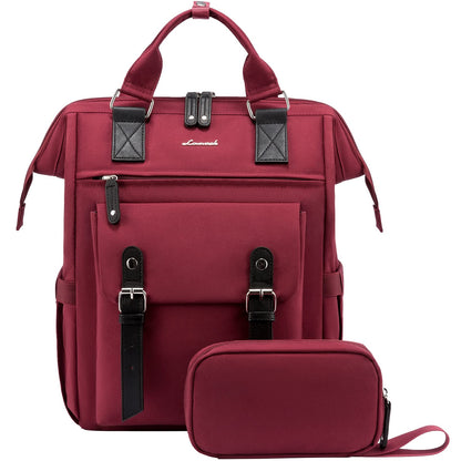 Laptop Backpack for Women Work Travel Commuter College School Bag Lightweight Multi Pocket Casual Daypack Fits Daily Essentials