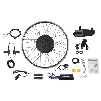 Electric Bike Conversion Kit 48V 1000W 700C Hub Motor Dual Mode Controller LCD Display PAS Adjustable Speed E Bike Conversion System