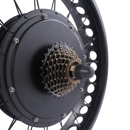 20 Inch 48V 2000W Rear Wheel Electric Bike Conversion Kit Fat Tire Brushless Gearless Hub Motor LCD Display Snow Bike Compatible Kit