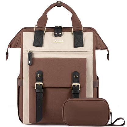 Laptop Backpack for Women Work Travel Commuter College School Bag Lightweight Multi Pocket Casual Daypack Fits Daily Essentials
