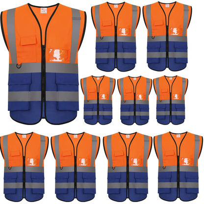 High Visibility Reflective Safety Vest with Pockets Wholesale Work Safety Vest Neon Mesh Adjustable Unisex Outdoor Gear