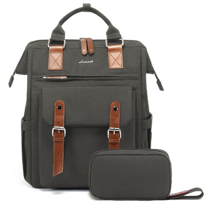Laptop Backpack for Women Work Travel Commuter College School Bag Lightweight Multi Pocket Casual Daypack Fits Daily Essentials