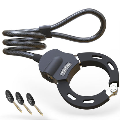 Heavy Duty Anti Theft Bike Chain Lock 8mm with Keys Weather Resistant Security Lock for E Bike Electric Scooter Motorcycle