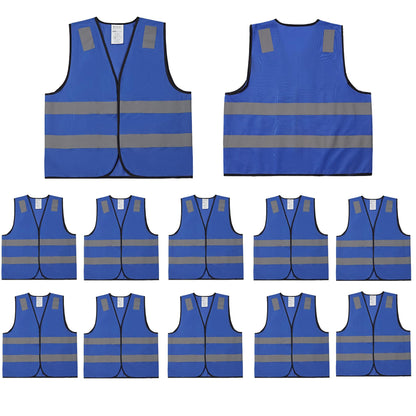 High Visibility Reflective Safety Vest Bulk Pack Class 2 Yellow Construction Work Vest Unisex Lightweight Durable Workwear