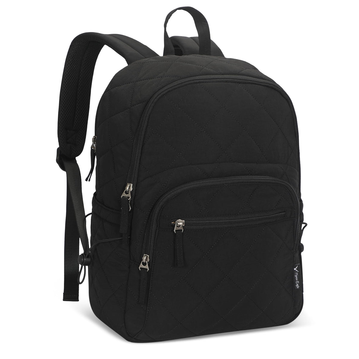 Quilted Travel Laptop Backpack Lightweight Puffer Style 16 Inch Laptop Compatible Casual Daypack Personal Item Bag