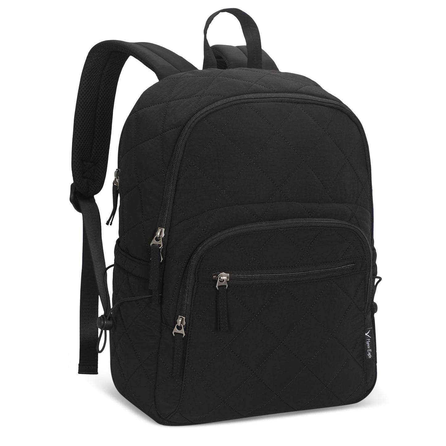 Quilted Travel Laptop Backpack Lightweight Puffer Style 16 Inch Laptop Compatible Casual Daypack Personal Item Bag