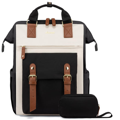 Laptop Backpack for Women Work Travel Commuter College School Bag Lightweight Multi Pocket Casual Daypack Fits Daily Essentials