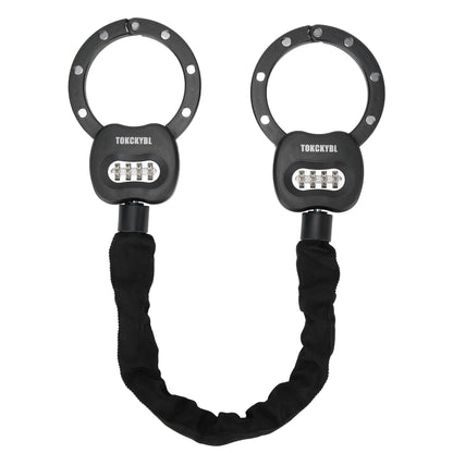 Heavy Duty Anti Theft Chain Lock 8mm Weatherproof Security Lock with Keys Scooter Bike Motorcycle Portable Security Lock