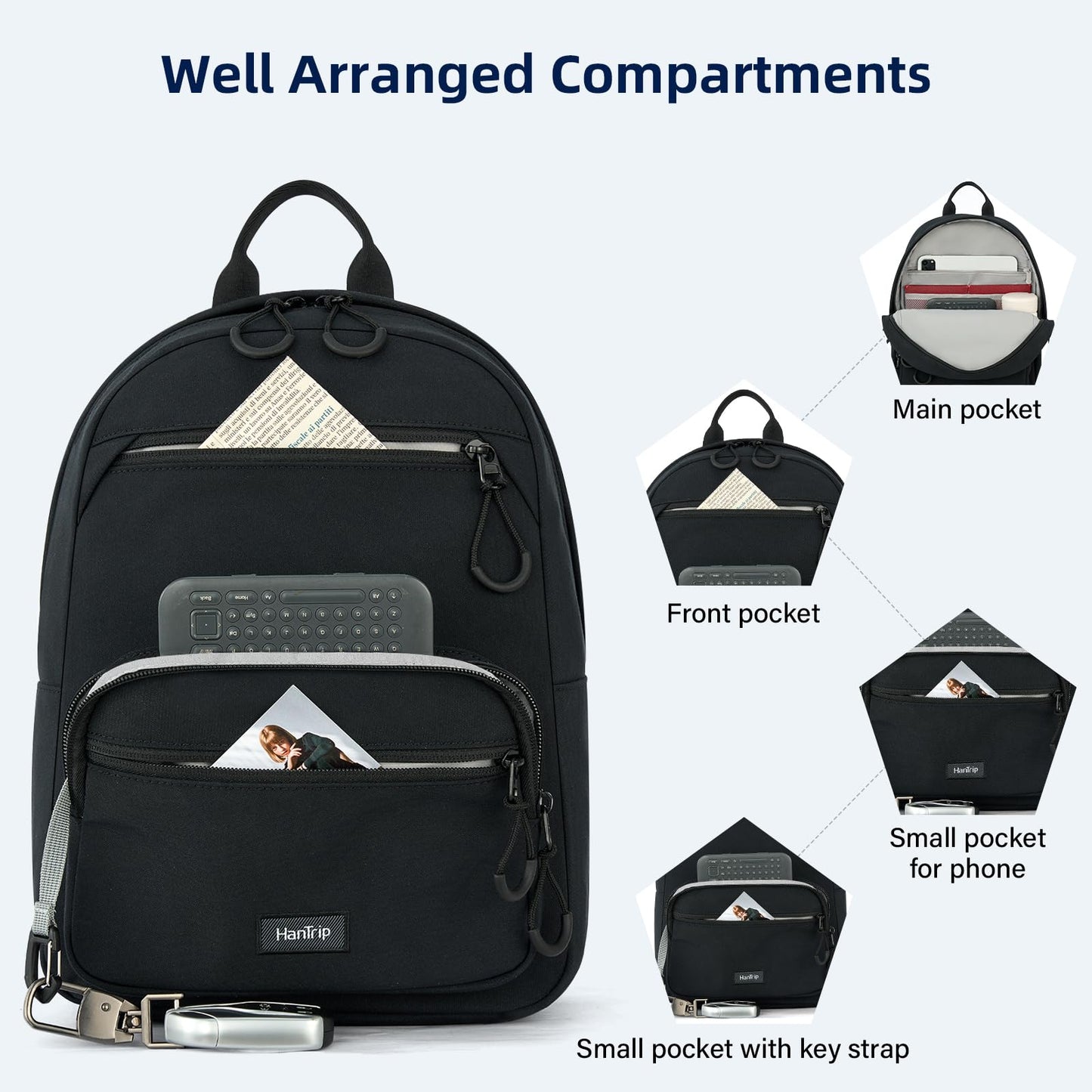 HanTrip Casual Daypack Backpacks