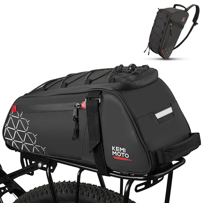 KEMIMOTO Bike Bag Rear Rack Bag Bicycle Trunk Bag