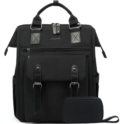 Laptop Backpack for Women Work Travel Commuter College School Bag Lightweight Multi Pocket Casual Daypack Fits Daily Essentials