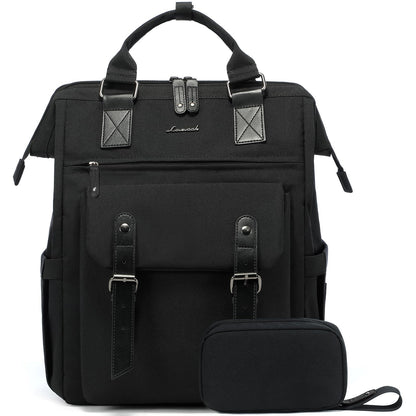 Laptop Backpack for Women Work Travel Commuter College School Bag Lightweight Multi Pocket Casual Daypack Fits Daily Essentials