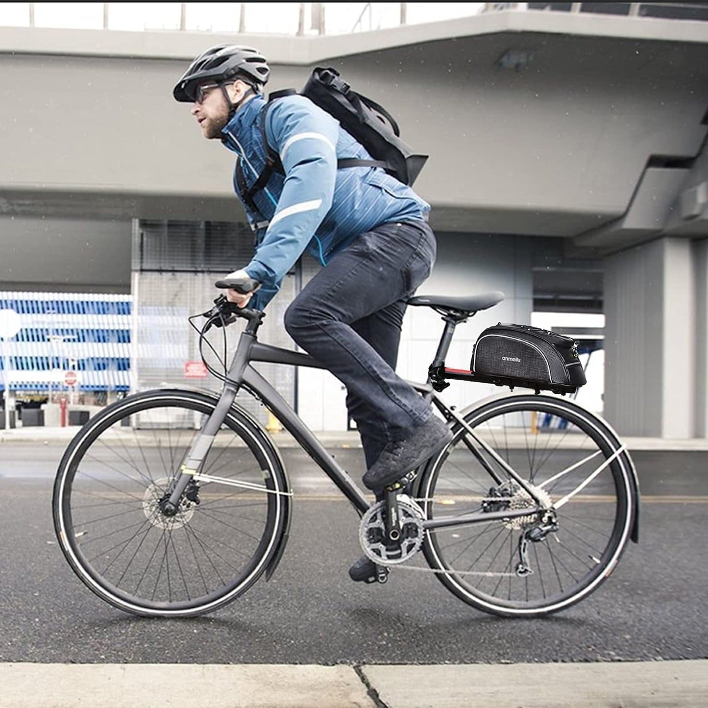 Waterproof Bike Rear Rack Bag Bicycle Trunk Pannier Storage Cargo Seat Luggage Commuter Cycling Bag Compact Multi Use