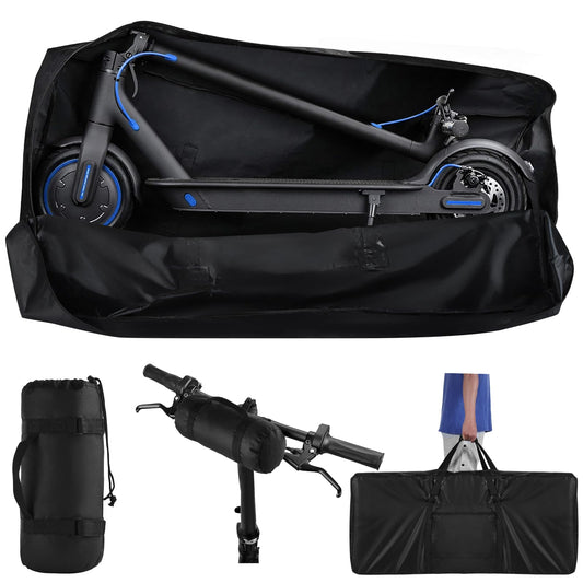 Heavy Duty Electric Scooter Storage Carry Bag 840D Waterproof Padded Strap Double Zipper Universal Scooter Transport Bag