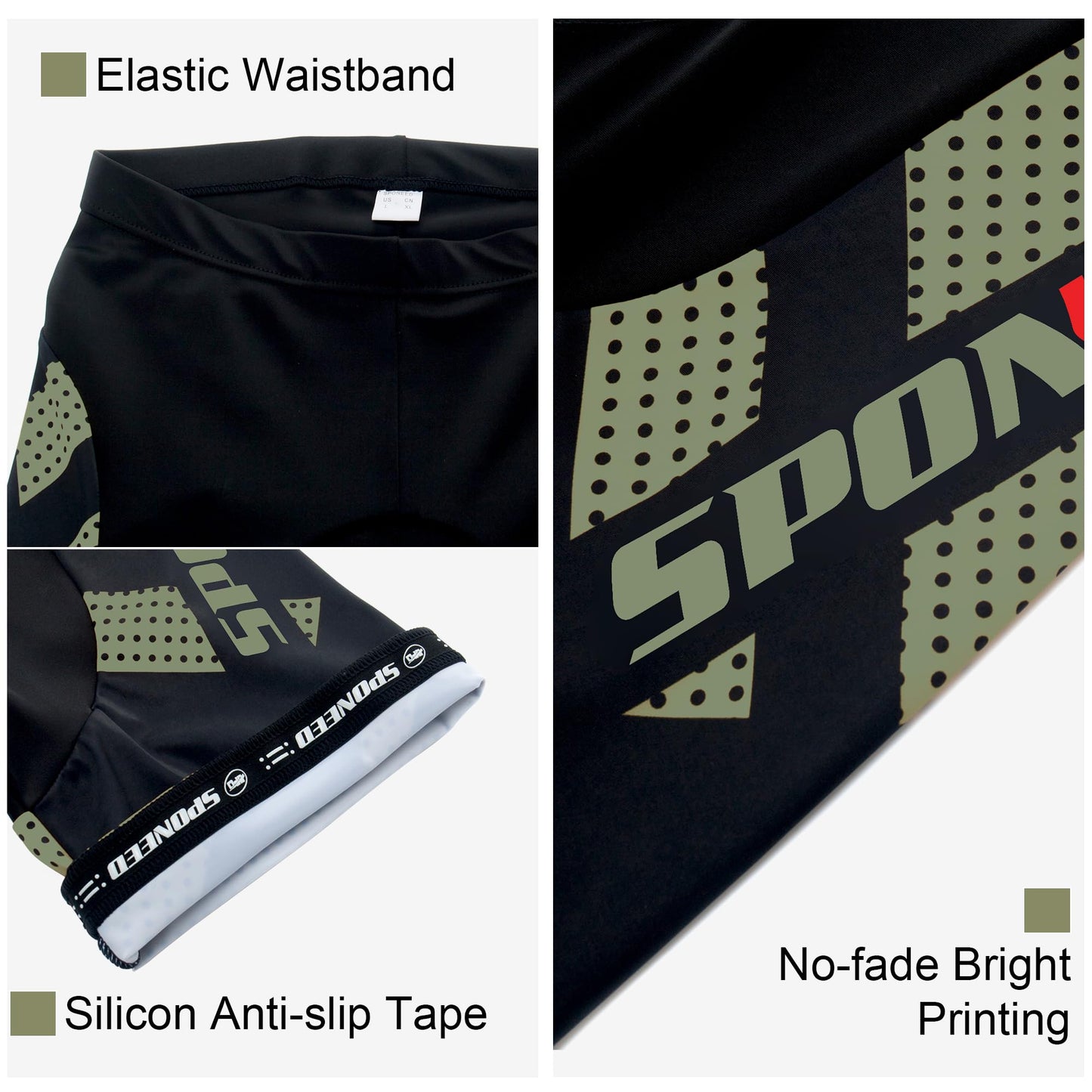 Men’s Padded Cycling Shorts Bicycle Riding Tights Breathable Ergonomic Fit Performance Bike Wear