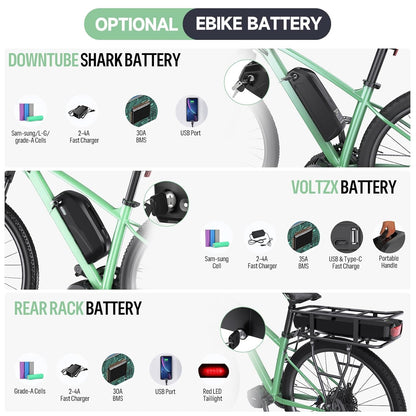 Front Hub Electric Bike Conversion Kit 48V 500W 20–29 Inch Compatible Dual Mode Controller LCD Display Optional Battery System