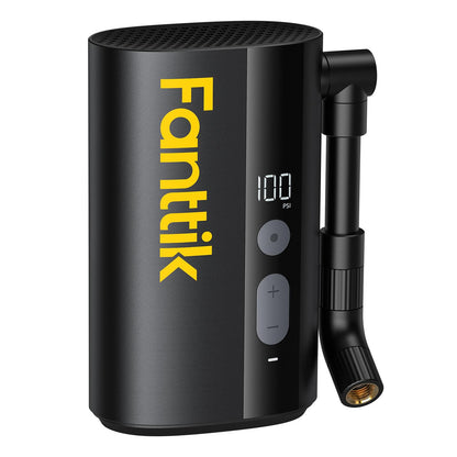 Fanttik X9 Ace Mini Bike Pump, 32s Fast Inflate Bike Pump with Gauge, 150PSI Electric Air Pump with Presta and Schrader Valve, Suitable for Motorcycle, Road Bike, Electric Bike, MTB