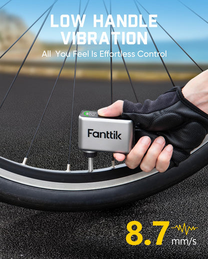 Compact Electric Mini Bike Pump 120PSI Fast Inflate Auto Stop Presta Schrader Valve Lightweight Portable Tire Inflator Road MTB E Bike