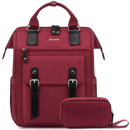 Laptop Backpack for Women Work Travel Commuter College School Bag Lightweight Multi Pocket Casual Daypack Fits Daily Essentials