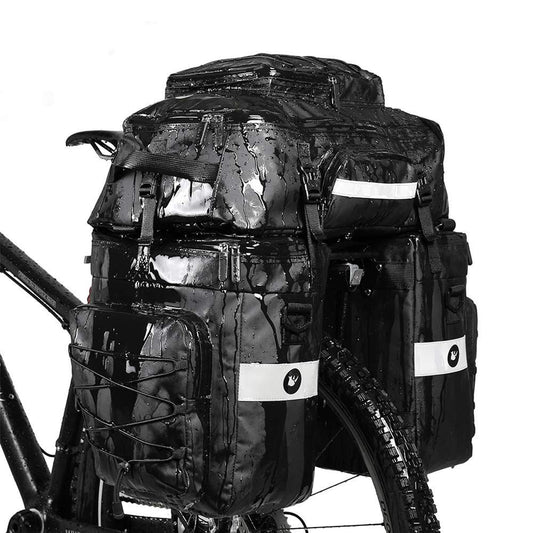 Bike Pannier Bag Set 3 in 1 Cargo Rack Shoulder Laptop Compatible Waterproof Cycling Storage Bag Commuter Bicycle Rack Bag