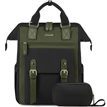 Laptop Backpack for Women Work Travel Commuter College School Bag Lightweight Multi Pocket Casual Daypack Fits Daily Essentials