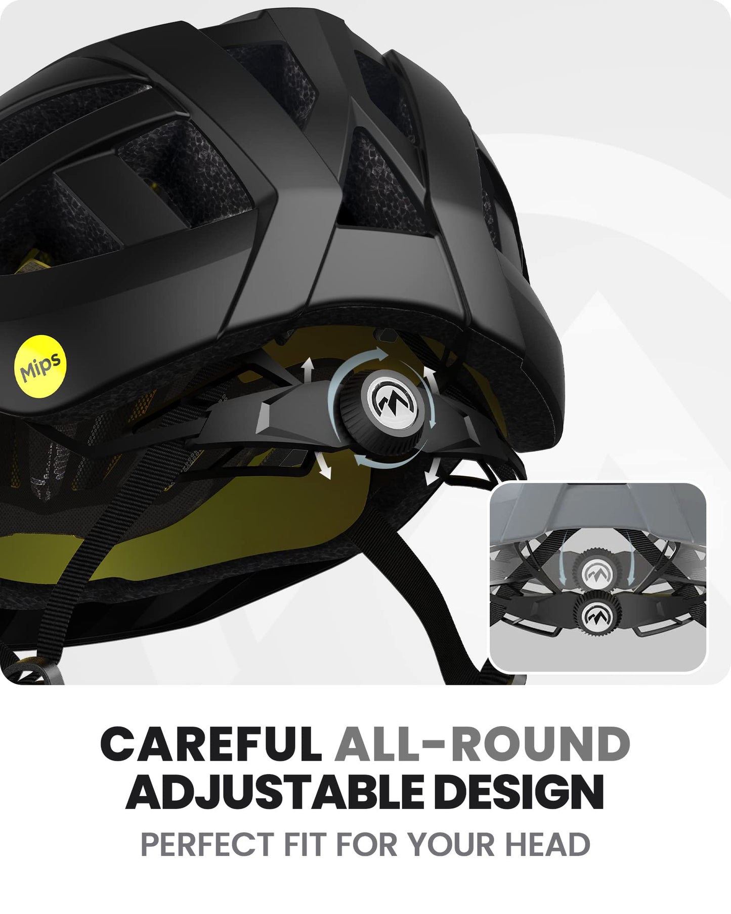 MIPS Cycling Helmet with Removable Liners Ventilated Adjustable Fit Lightweight Multi Use Bike Helmet