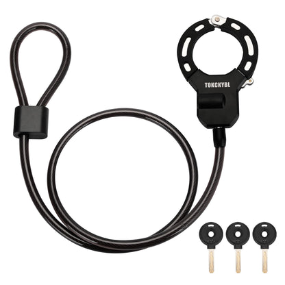 Heavy Duty Anti Theft Chain Lock 8mm Weatherproof Security Lock with Keys Scooter Bike Motorcycle Portable Security Lock