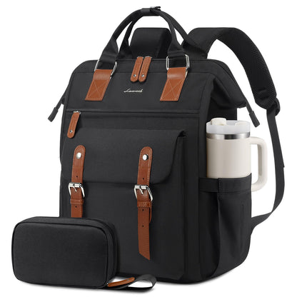 Laptop Backpack for Women Work Travel Commuter College School Bag Lightweight Multi Pocket Casual Daypack Fits Daily Essentials