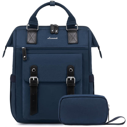 Laptop Backpack for Women Work Travel Commuter College School Bag Lightweight Multi Pocket Casual Daypack Fits Daily Essentials