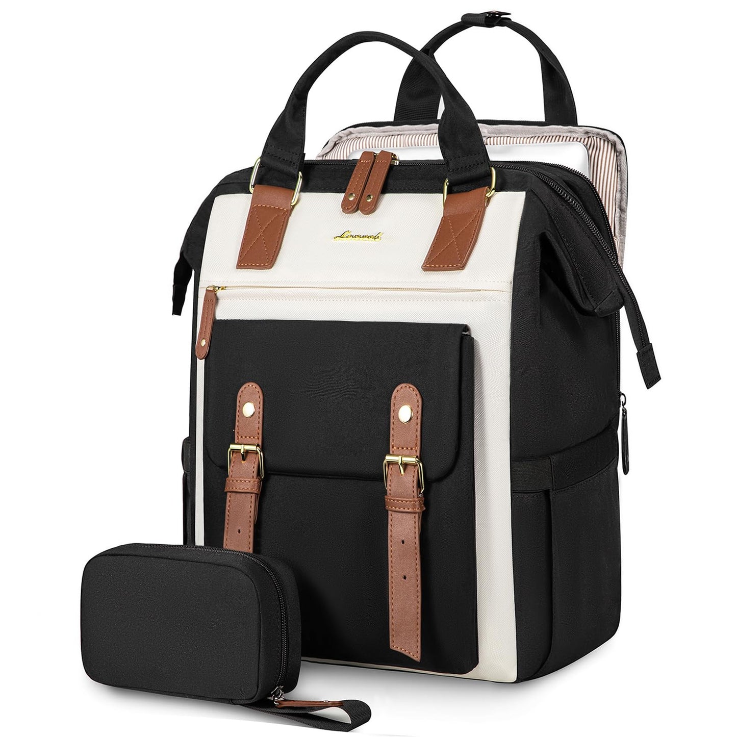 Laptop Backpack for Women Work Travel Commuter College School Bag Lightweight Multi Pocket Casual Daypack Fits Daily Essentials