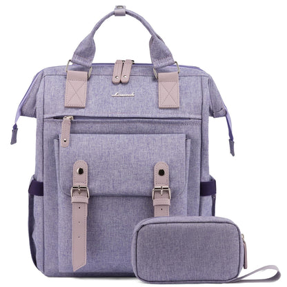Laptop Backpack for Women Work Travel Commuter College School Bag Lightweight Multi Pocket Casual Daypack Fits Daily Essentials