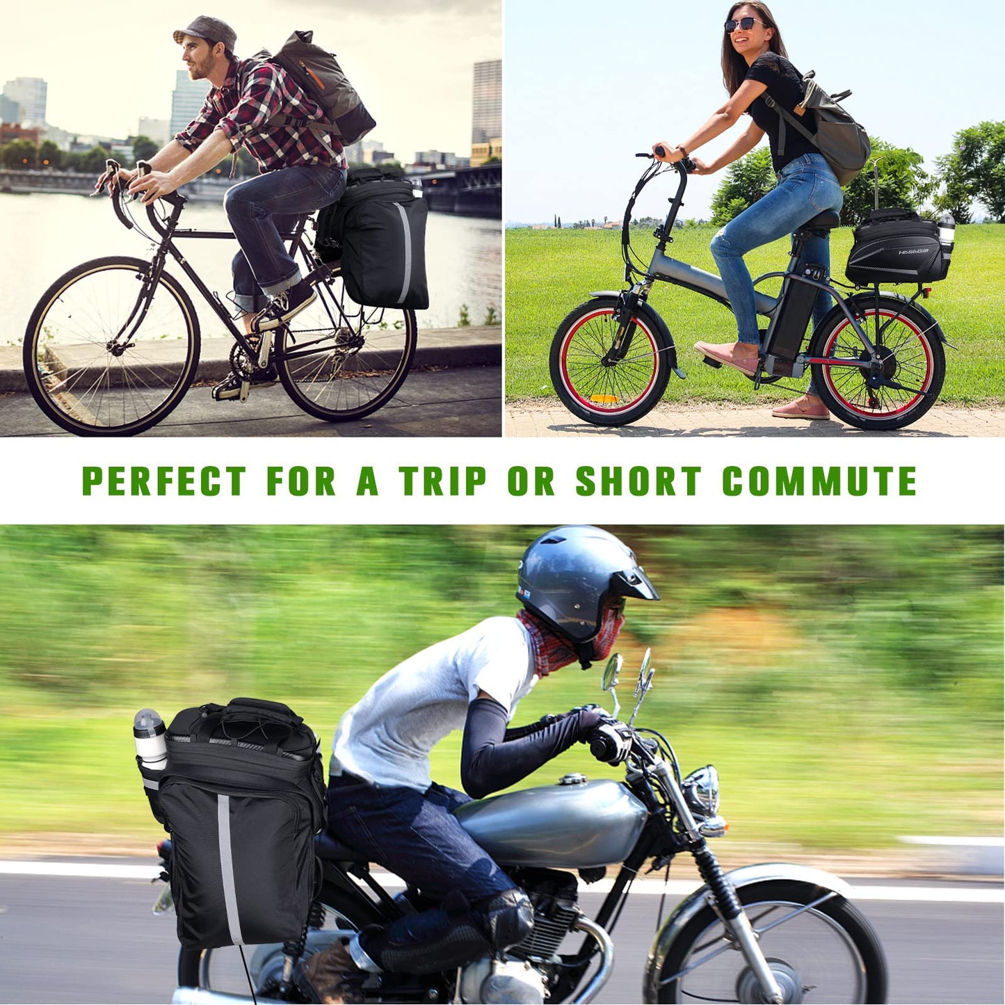 HASAGEI Bike Bag,Bicycle Bag,Bike Rack Bag
